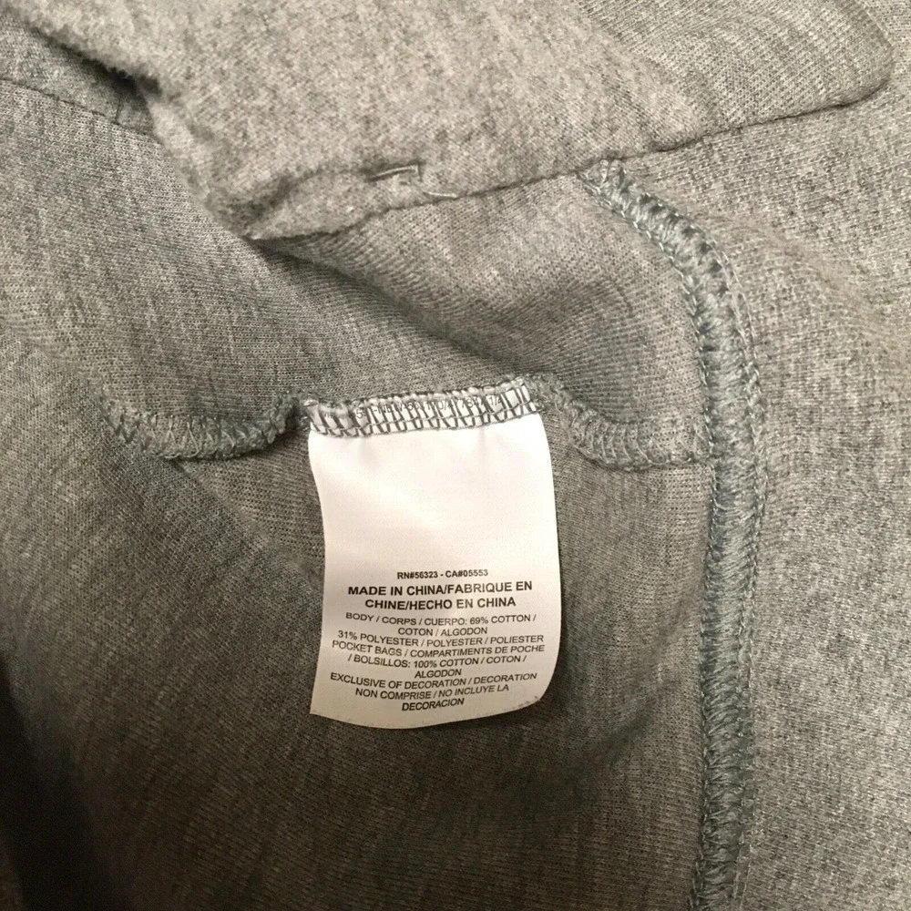 Nike Gray Pull Over Hoodie Mock Neck Kids XL‎ Women Small Black Nike Swoosh Logo